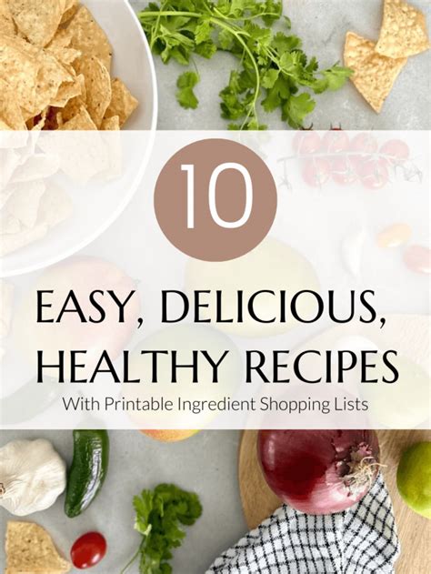 10 Healthy Recipe Ideas - Grace In My Space