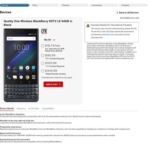 BlackBerry KEY2 LE now available for Verizon Enterprise and Small ...