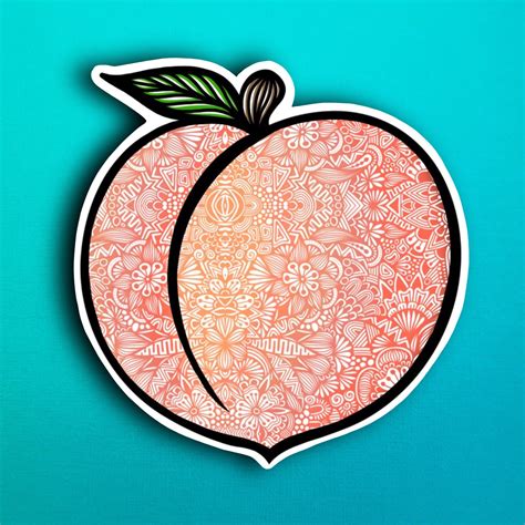 Peach Sticker (WATERPROOF)