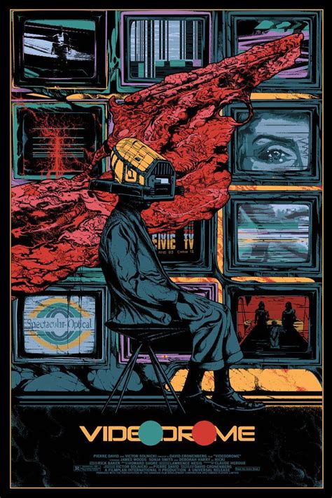 The Movie “Videodrome” and The Horror of Mass Media | Movie poster art, Mondo posters, Best ...