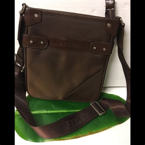 feger | Bags | New Feger Brown Nylon Leather Crossbody Bag | Poshmark