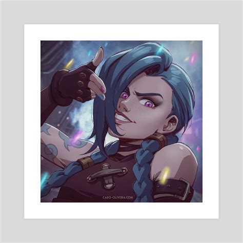 Jinx - Arcane , an art print by Caro Oliveira - INPRNT