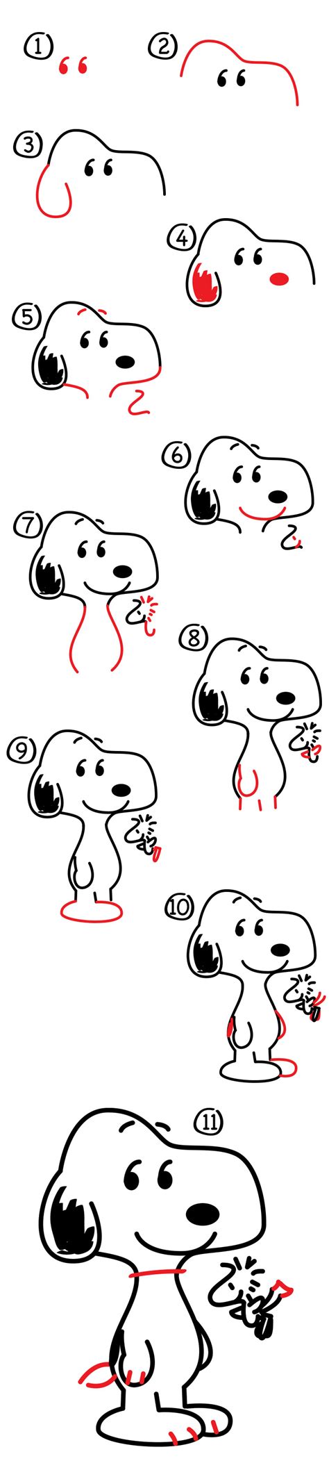 How To Draw Snoopy Step By Step Drawing Tutorials Snoopy Drawing | My XXX Hot Girl