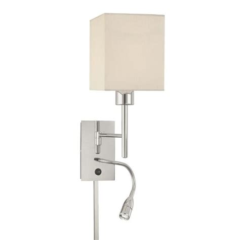 George Kovacs George Kovacs LED 1-Light Chrome Swing Arm with Reading Lamp in the Wall Lamps ...