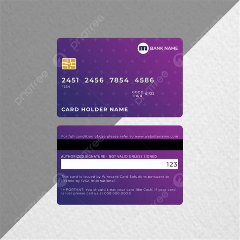 Gradient Bank Atm Card Design Template Download on Pngtree