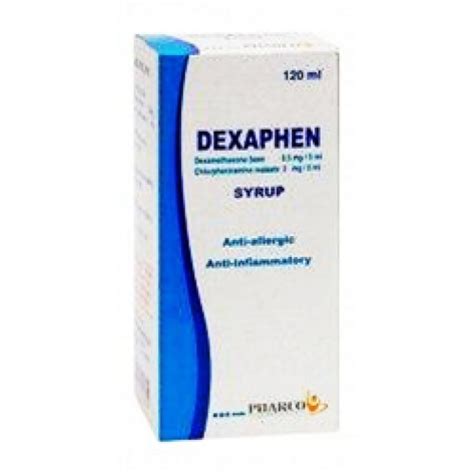 DEXAPHEN SYRUP ( CHLORPHENIRAMINE 40 MG + DEXAMETHASONE 10 MG ) 120 ML