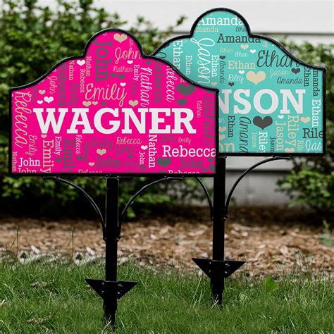 Personalized Family Word-Art Magnetic Sign | GiftsForYouNow