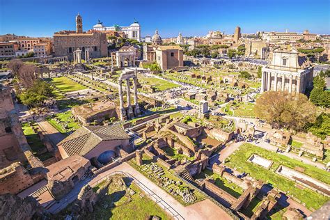 Historic Rome ruins on Forum Romanum view from above, eternal ci Photograph by Brch Photography ...