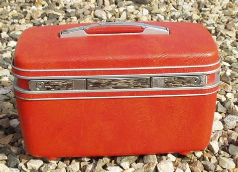 Vintage Orange Samsonite Vanity Case. | New chrome, Dinette sets, Old things