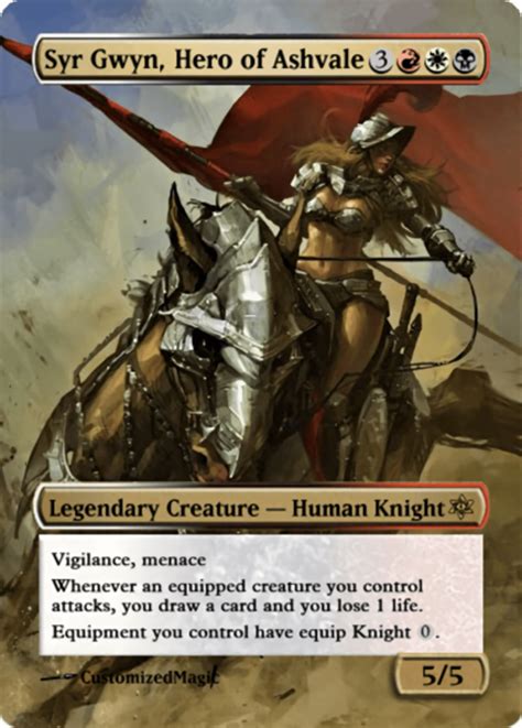 Syr Gwyn, Hero Of Ashvale | Magic The Gathering Proxy Cards