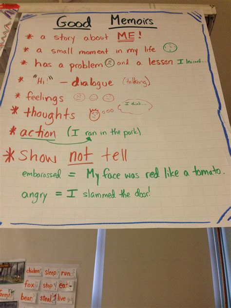 Memoir anchor chart | Elementary writing, Memoir writing, Teaching writing