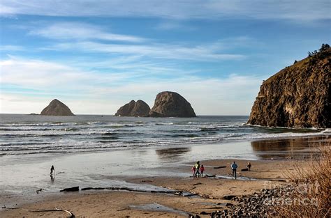 At The Beach - Oceanside - Oregon Photograph by Jack Andreasen - Pixels