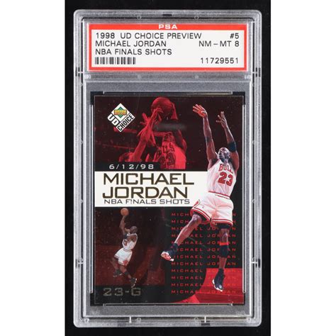 Michael Jordan 1998-99 UD Choice Preview Michael Jordan NBA Finals ...