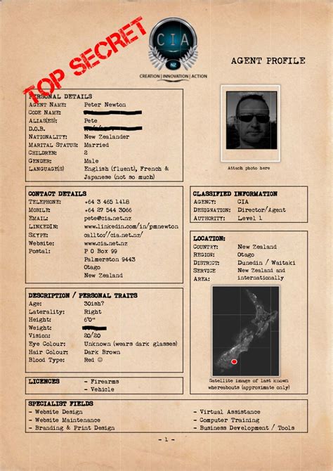 Criminal Profile Template - truekfile