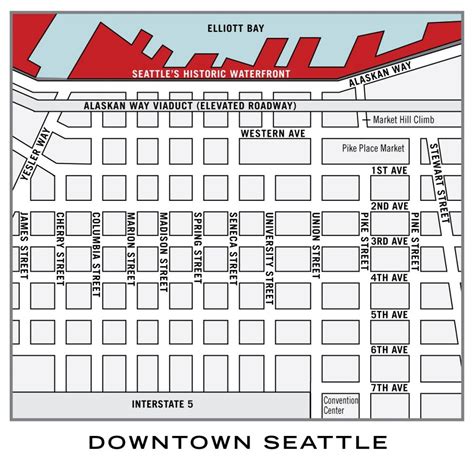 Seattle Waterfront Piers Map | Seattle Waterfront