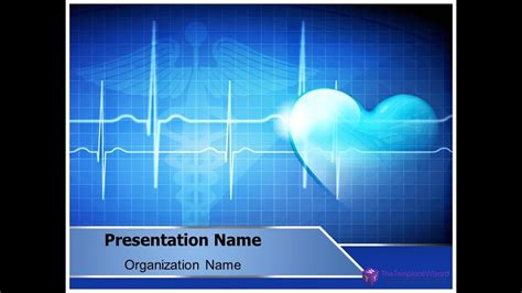 Heart Beat PowerPoint Presentation Template - TheTemplateWizard.com ...