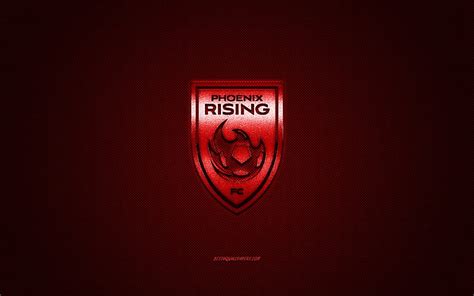 Phoenix Rising FC, American soccer club, USL Championship, red logo ...