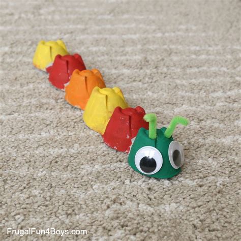 Adorable Egg Carton Turtle Craft (And a Caterpillar and Frog too ...