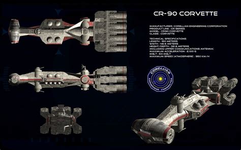 CR-90 Corellian Corvette ortho (2) by unusualsuspex on DeviantArt | Star wars infographic, Star ...