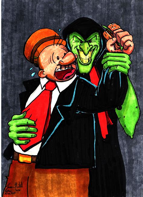 J. Wellington Wimpy and Sea Hag from Popeye. Tribute to Alex Ross' Joker & Harley Quinn portrait ...