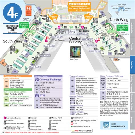 Narita Airport Map (NRT) - Printable Terminal Maps, Shops, Food, Restaurants Maps | Tripindicator