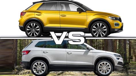 2018 Volkswagen T-Roc vs 2018 Skoda Karoq - YouTube