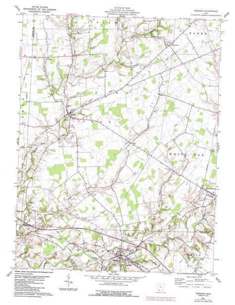 Sardinia topographic map 1:24,000 scale, Ohio