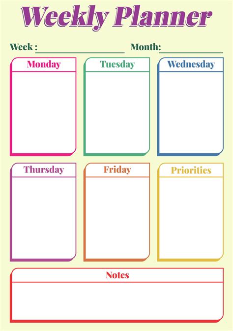 7 Best Images of 5 Day Work Week Monthly Calendar Printable - 5 Day Work Week Planner Template ...