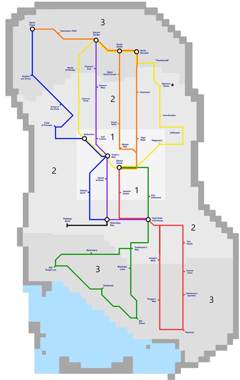 I made a full transit map for Waterdeep for anyone to use when running dragon heist. : r/DnD