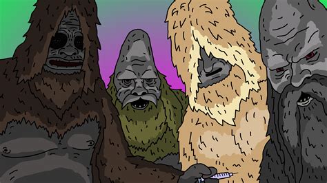 The Sasquatches 4k Art Drawing : r/TheBigLezShow