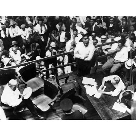 Lawyers William Jennings Bryan (Left) And Clarence Darrow (Arms Folded) During The Scopes Trial ...