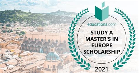 Study a Master's in Europe Scholarship 2021