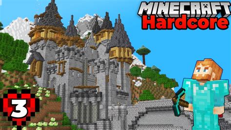 I Built a MOUNTAIN CASTLE! Ep 3 : Minecraft 1.18 Hardcore Survival Lets ...