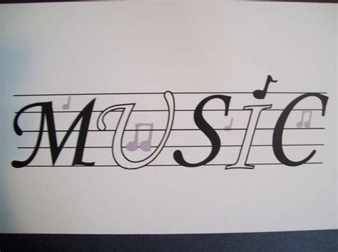 Music Illustrated Word | Illustrated words, Elementary drawing, Word art