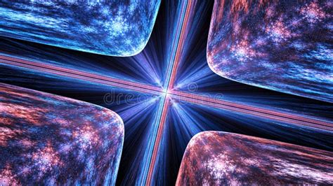 Glowing Quantum Theory Background Stock Illustration - Illustration of ...