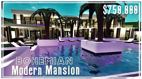 Bohemian Modern Mansion | Tour | ROBLOX BLOXBURG - YouTube