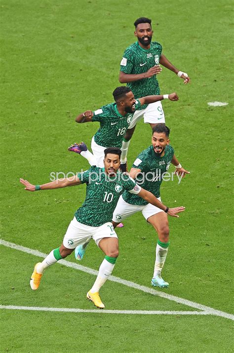 Salem Al-Dawsari Saudi Arabia celebrates v Argentina World Cup 2022 ...