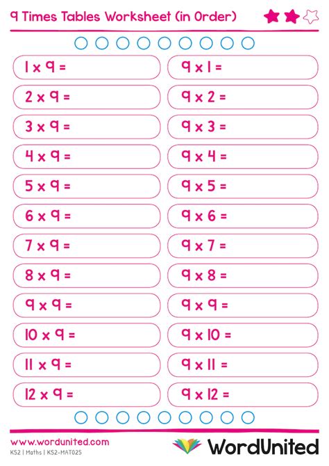 9 Times Table Worksheet Free Printable | Brokeasshome.com