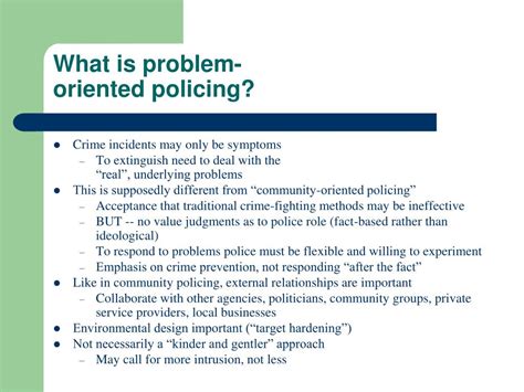 problem oriented policing examples