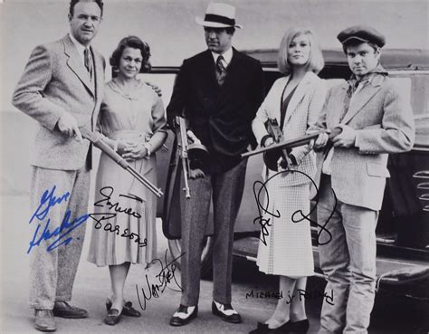 Bonnie and Clyde Movie Oversized Cast Signed Photograph