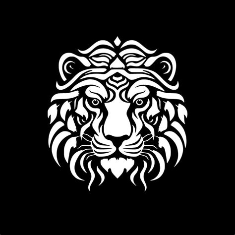 Tiger - Black and White Isolated Icon - Vector illustration 27171362 ...