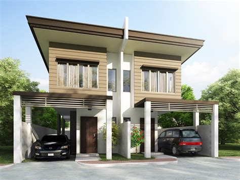 Duplex House plans Series PHP-2014006 - Pinoy House Plans