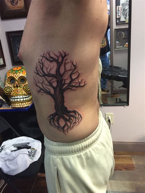 Bodhi tree done on one of my buddies. Bodhi Tree, Flower Tattoo, Tattoos, Flowers, Tatuajes ...