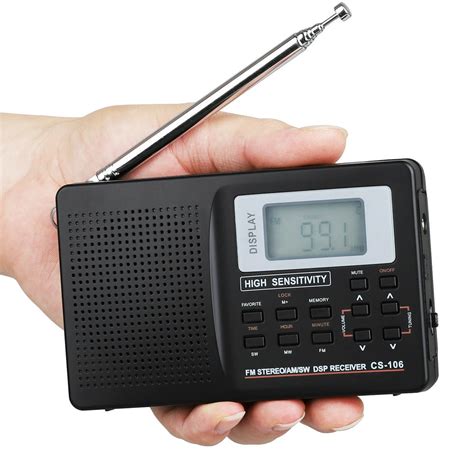 Portable Digital World Full Band Radio Receiver AM/FM/SW/MW/LW Radio ...