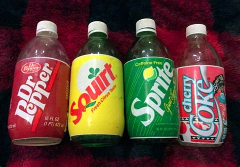 16oz glass soda bottles with styrofoam labels (1980s, 1990s) : r/nostalgia