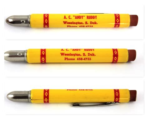 Vintage Advertising Pencils / Bullet Pencils / Collectible Pencil ...