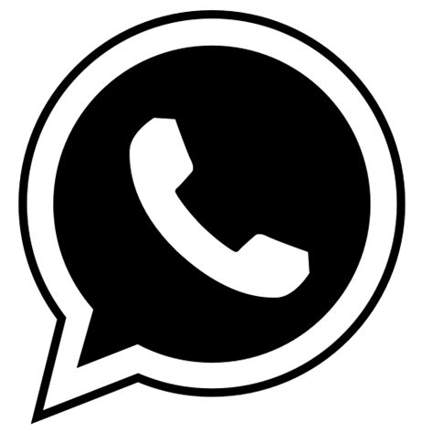 Whatsapp Black Logo Icon PNG Transparent Background, Free Download ...