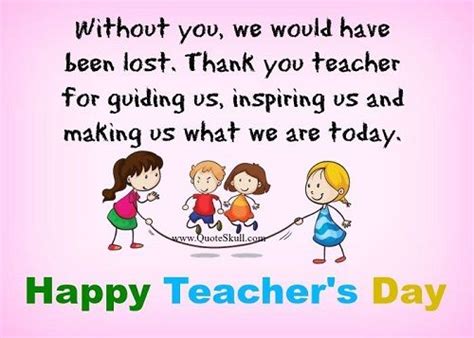 Happy Teachers Day Cards For Kids | Inspirational messages for teachers ...