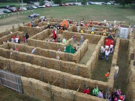 Fairy tale themed straw maze. High walls but simple layout for kids. in 2019 | Pumpkin farm ...