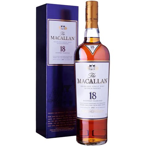 Macallan 18 Year Old Sherry Oak Single Malt Scotch Whisky 750mL ...